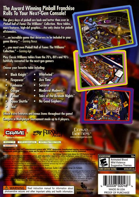 Pinball Hall of Fame: The Williams Collection Box Shot for PlayStation 2 - GameFAQs