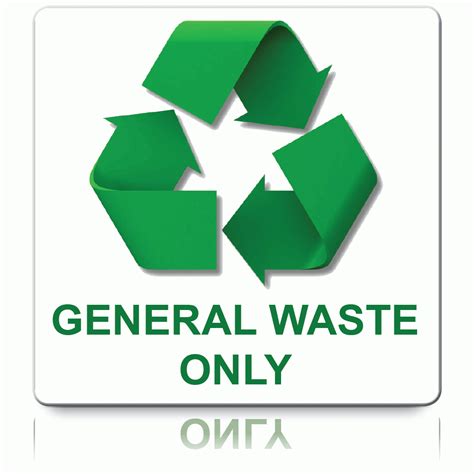 Buy Recycle General Waste Only Labels | Recycling Labels