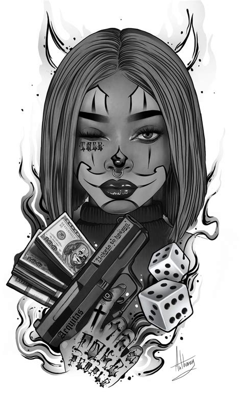 Chicano Style Tattoo, Tattoo Style Drawings, Sassy Wallpaper, Bad Girl ...