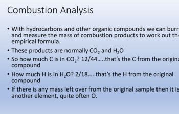 Combustion Analysis by Mr Campisi's Chemistry Apothecary | TPT