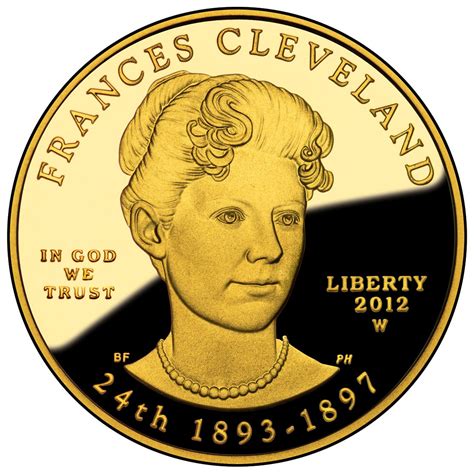 US Gold Coins Frances Cleveland Second Term 2012 10 Dollars First Spouse Gold Coin Gold And ...