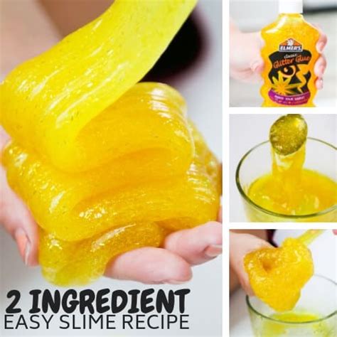 How To Make Slime With 2 Ingredients - Little Bins for Little Hands