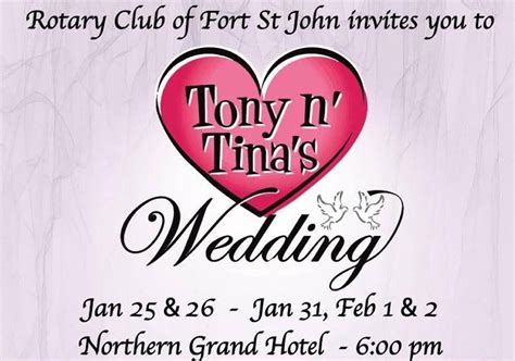 Tony & Tina’s Wedding Dinner Theatre | Fort St. John Arts Council