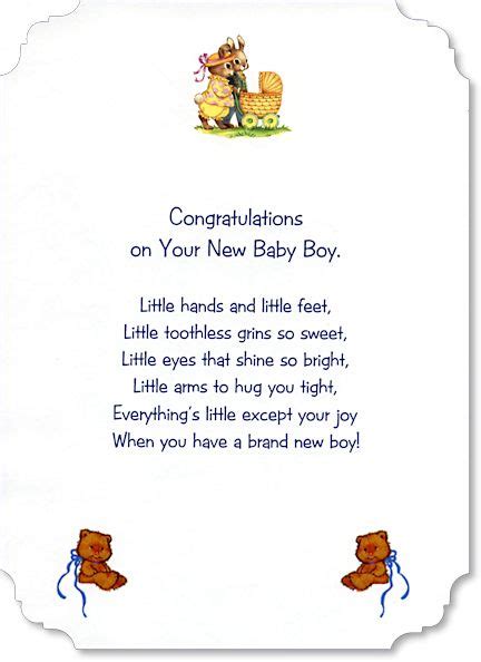 free verses for baby boy cards - Google Search | Baby shower card ...