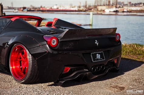 Absolutely Crazy Widebody Liberty Walk Ferrari 458 Spider - GTspirit