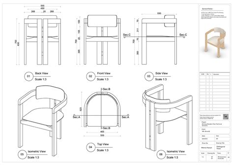 Technical Furniture Drawings :: Behance