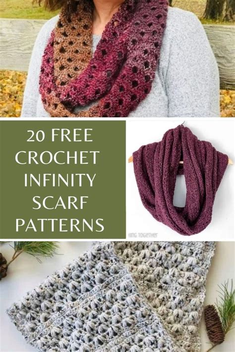 20 Beautiful and Free Crochet Infinity Scarf Patterns - Modern Crochet ...