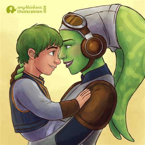 Hera and Jacen Syndulla by artbyamyk on DeviantArt | Star wars ii, Star wars characters, Star ...