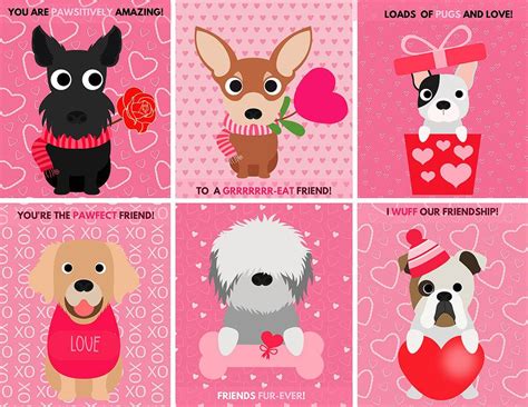 Dog Valentine's Day Cards - Free Printable - xoxoBella