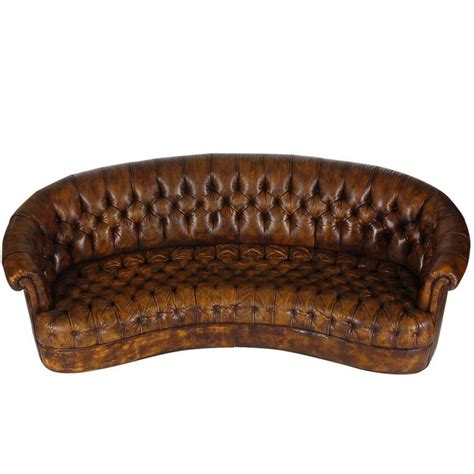 Vintage Chesterfield Sofa with Original Brown Leather at 1stDibs | original chesterfield sofa ...