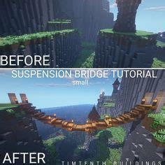 Minecraft Guide on Instagram: “[Suspension Bridge Tutorial] :- Rate 1 ...