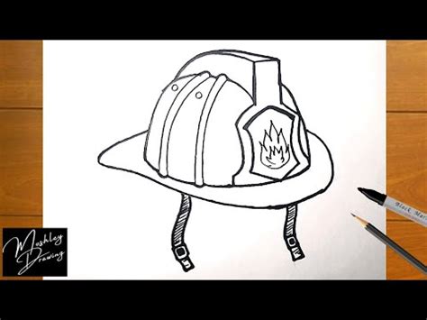 How to Draw a Firefighter Helmet - YouTube