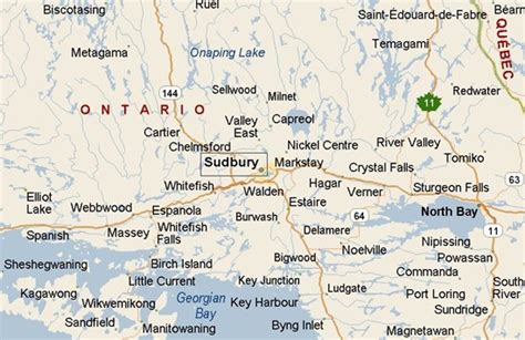 Where is Sudbury, Ontario? see area map & more