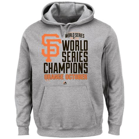 San Francisco Giants 2014 World Series Champions Locker Room Hoodie - Gray