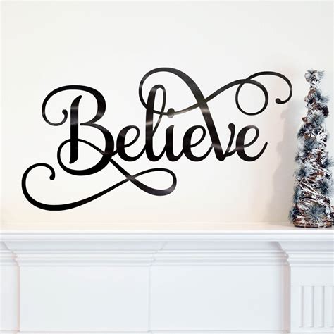 Believe Sign Believe Metal Sign Christmas Signs Believe - Etsy