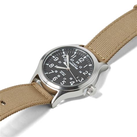 Timex Expedition Scout Watch Black & Tan | END.