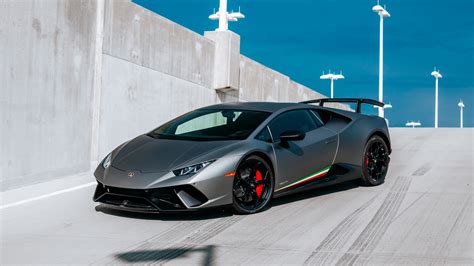 Papeis de parede 1920x1080 Lamborghini Huracan 2017 Performante Cinza ...