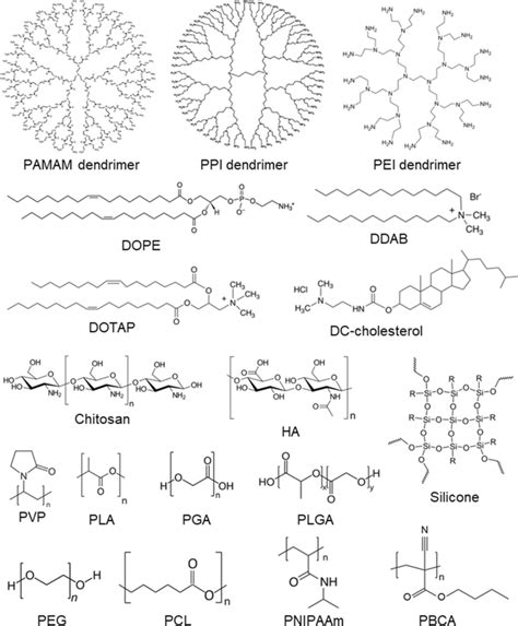 Chemical structures of representative chemicals used for improving drug ...