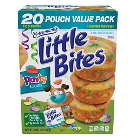 Entenmann's | Little Bites | Party Cakes | 20 Pouches 80 Muffins | 4 Muffins in each Pouch ...