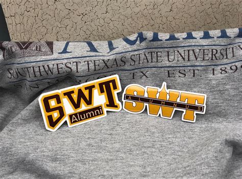 Southwest Texas State University Alumni Sticker Pack-SWT | Etsy