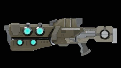 Futuristic Gun 3D model - TurboSquid 1837265