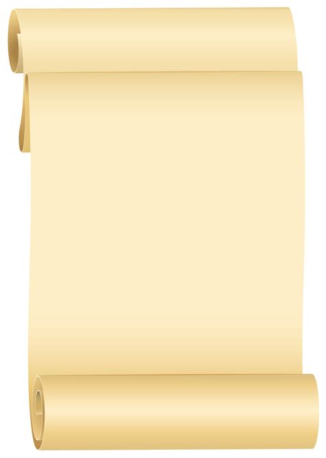 blank scroll - Clip Art Library