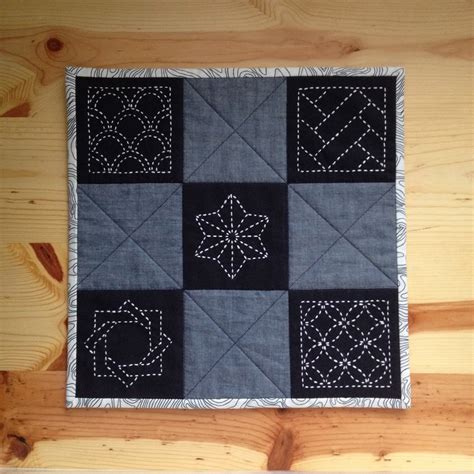 sashiko mini quilt – Salty Oat