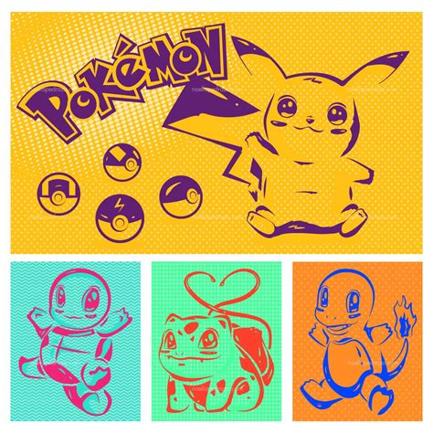 Pokemon Pop Art Style - Noelia Pedraza