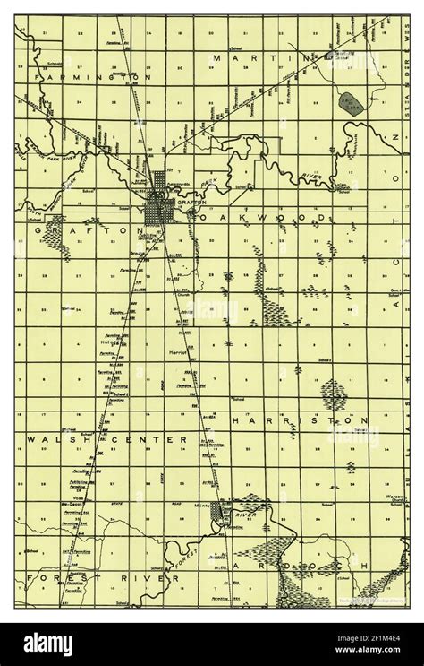 Grafton, North Dakota, map 1943, 1:62500, United States of America by ...