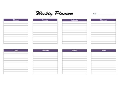 Free Weekly Onenote Planner - Free Printable Templates