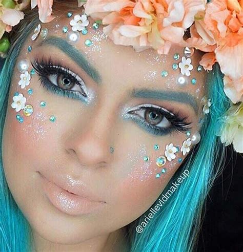 63 Cute Makeup Ideas for Halloween 2020 - StayGlam | Maquillaje para festival, Maquillaje ...