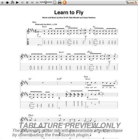 Foo Fighters Learn to Fly Guitar Tab | GuitarInternational.com