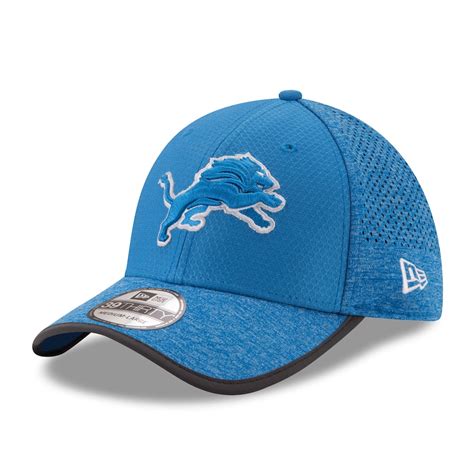 Men's New Era Blue Detroit Lions 2017 Training Camp Official 39THIRTY ...