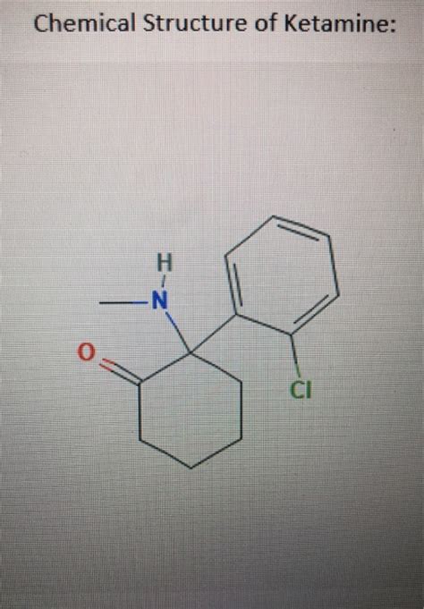 Solved Chemical Structure of Ketamine: H N CI | Chegg.com