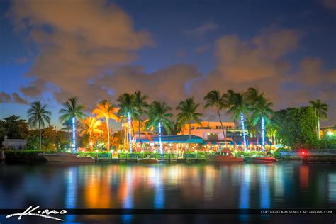 Delray Beach Waterway Night Life Restaurant | HDR Photography by ...