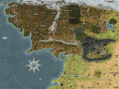 War of the Ring - Map of Middle Earth - Complete Version - Part 1 : r/inkarnate