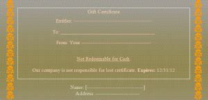 3+ Gift Certificate Templates | Free Word Templates