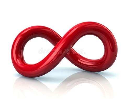 Red infinity symbol stock illustration. Illustration of sign - 93099007