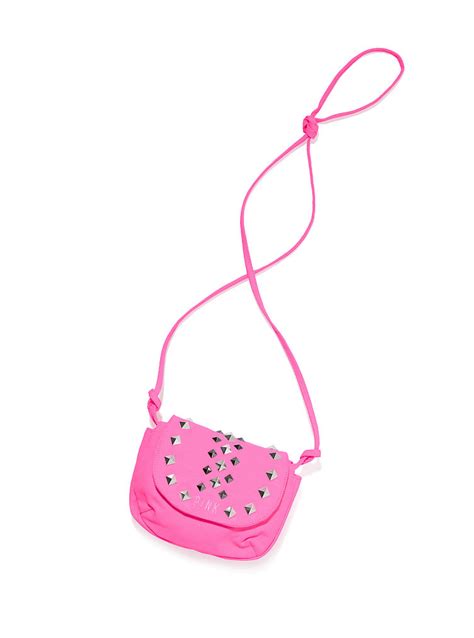 Victoria's Secret Studded Crossbody Bag in Pink (surfer pink studs) | Lyst