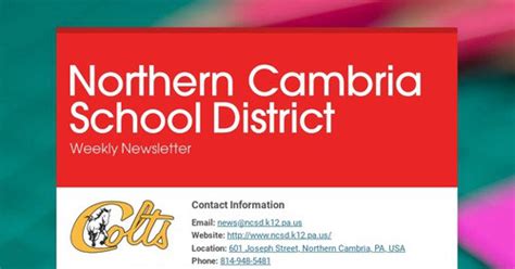 Northern Cambria School District | Smore Newsletters