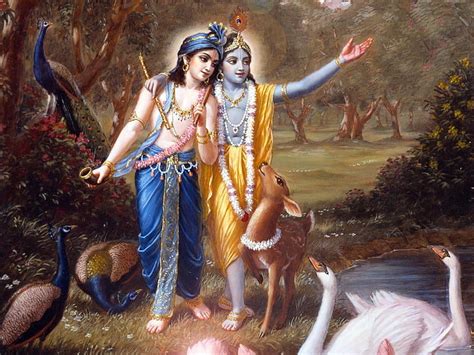 HD wallpaper: Lord Krishna And Balaram, two Hindu deity HD wallpaper, God, art and craft ...