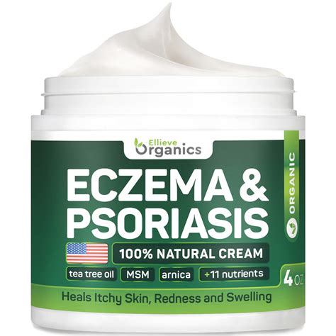 Psoriasis & Eczema Cream - Natural Eczema Treatment with Tea Tree Oil ...