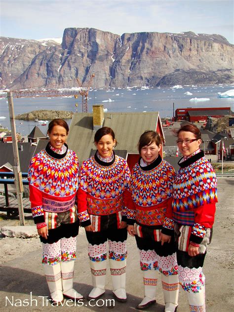 Greenland - We met some of the nicest people. Dressed up for a local ...