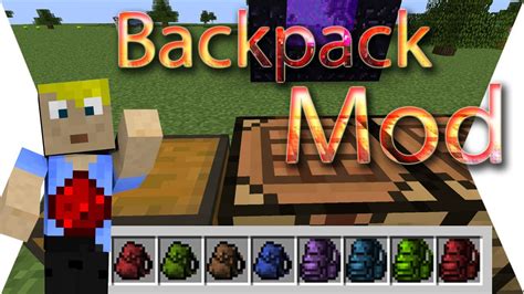 Backpack Mod - Minecraft Mod - YouTube