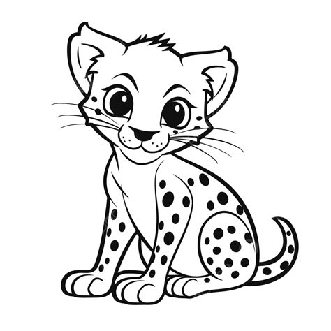 Cheetah Coloring Page Cute Printable Coloring Pages With Cute Cheetah ...