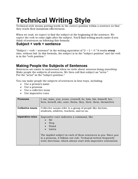 33 Good Technical Writing Examples (Word & PDF) ᐅ TemplateLab