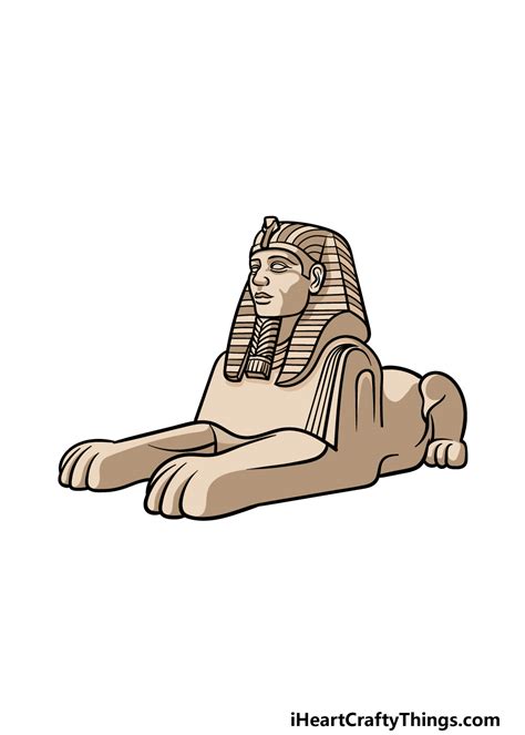 Egyptian Sphinx Drawing