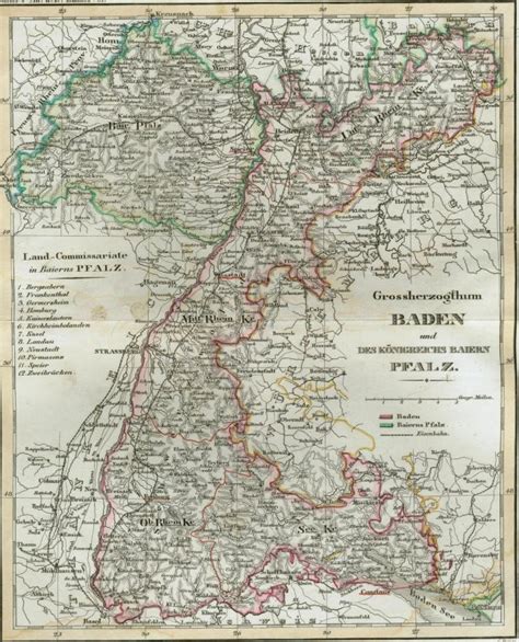 Map of Grand Duchy of Baden. 1847. : Lot 646