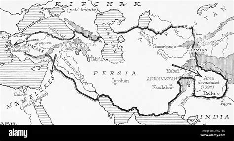 Tamerlane empire map hi-res stock photography and images - Alamy