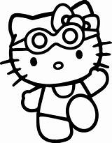 Hello Kitty Beach Coloring Page  Wecoloringpagecom sketch template